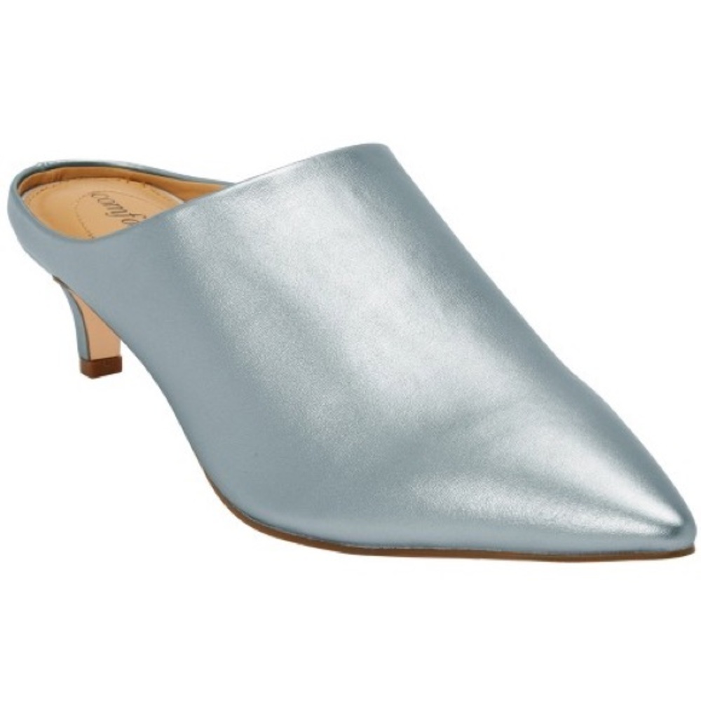 Comfortview Women's Silver The Camden Mule, size 8WW